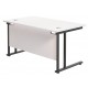 Olton Twin Cantilever  800mm Deep Straight Office Desk